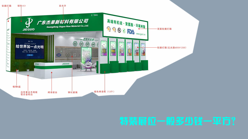 特裝展位一般多少錢一平方？